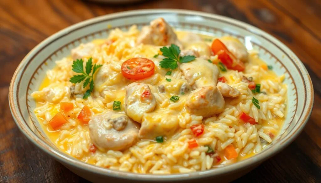 Creamy Cheesy Chicken Rice