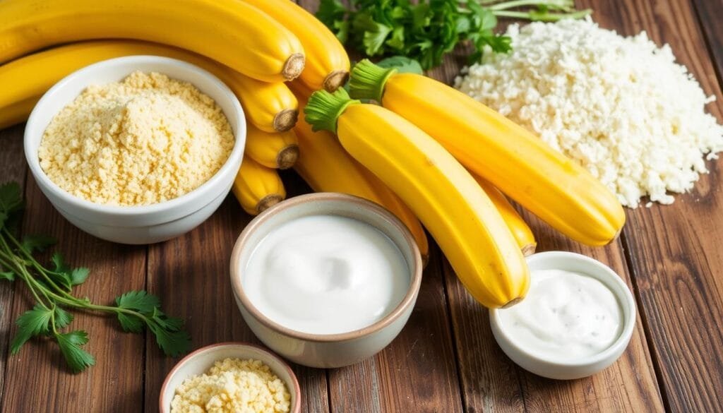 Fresh Yellow Squash Ingredients for Frying