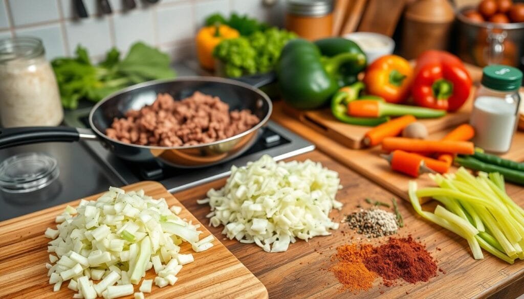 Ground Beef Cabbage Recipe Preparation