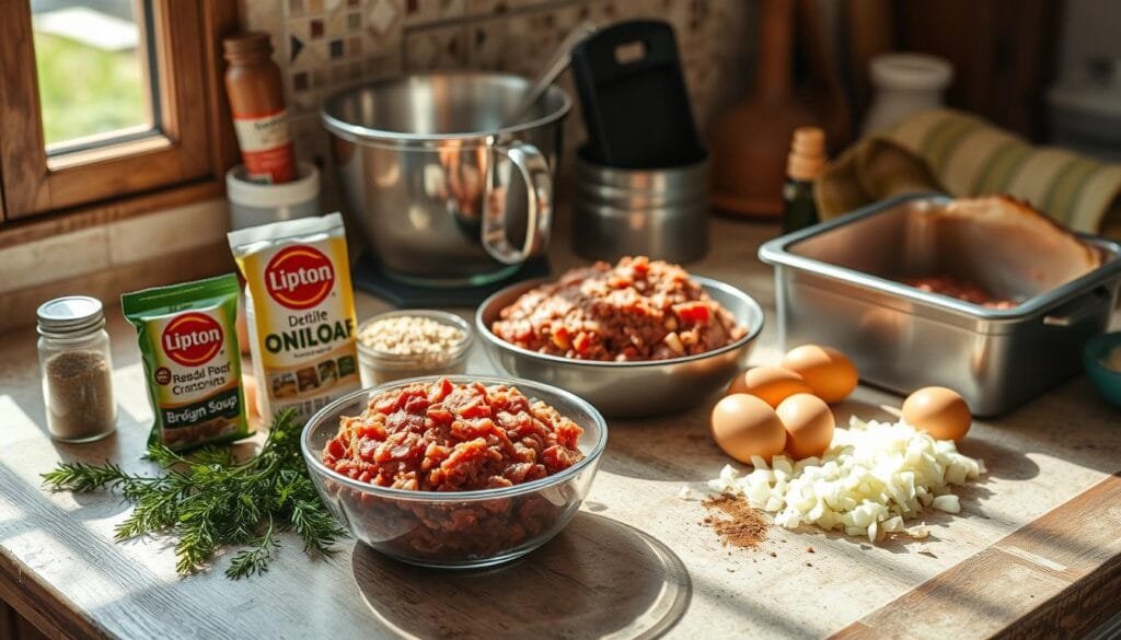 Homemade Meatloaf Preparation