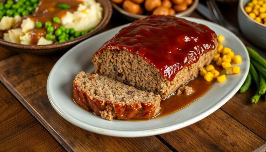 Meatloaf with Traditional Side Dishes