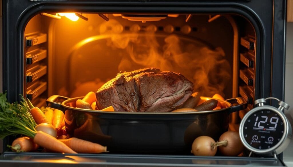 Oven Pot Roast Cooking Process