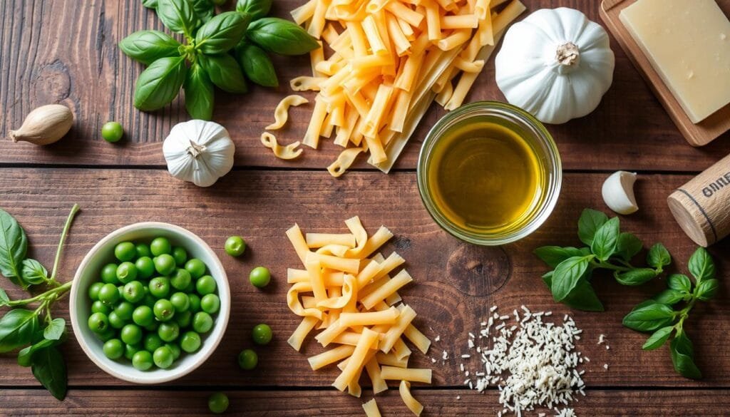 Pasta and Peas Ingredients