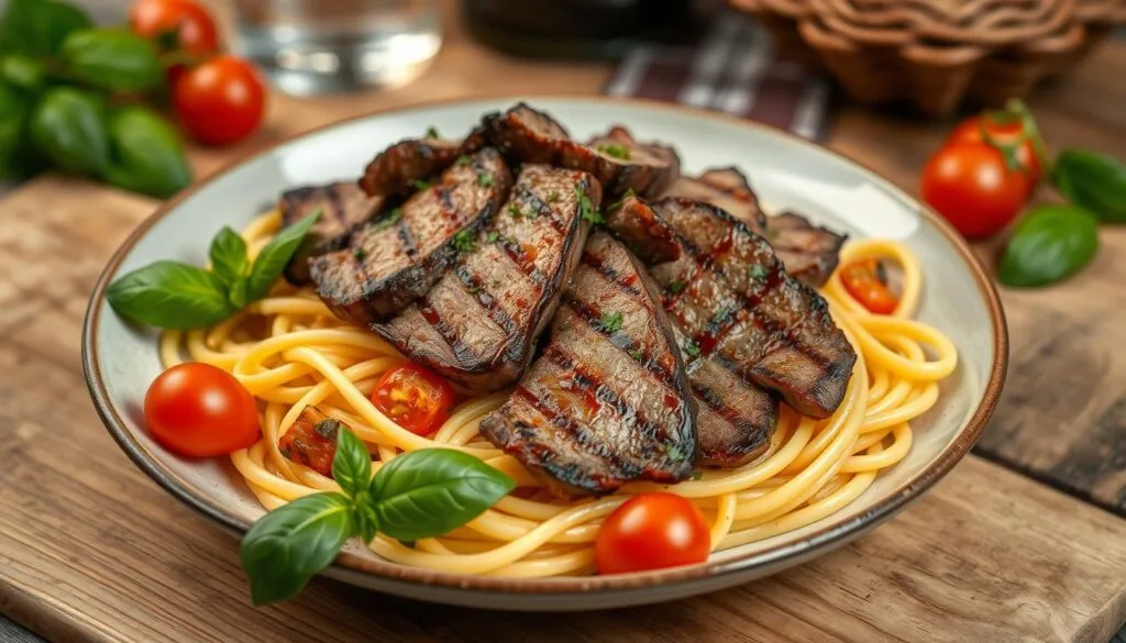 Quick Steak Pasta Recipe