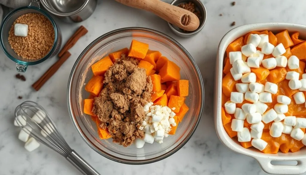 Ruth's Chris Sweet Potato Casserole Assembly