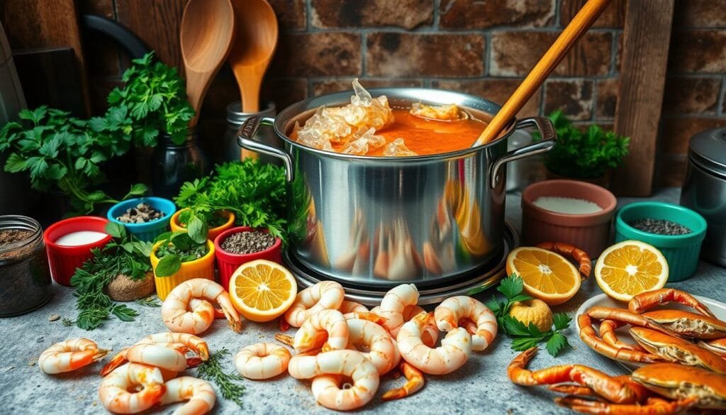 Seafood Boil Sauce Preparation Cookware