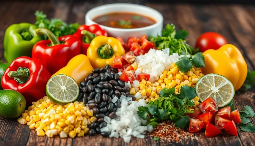 Vegetarian Taco Soup Ingredients