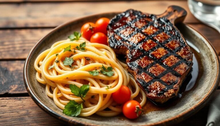 steak and pasta recipe