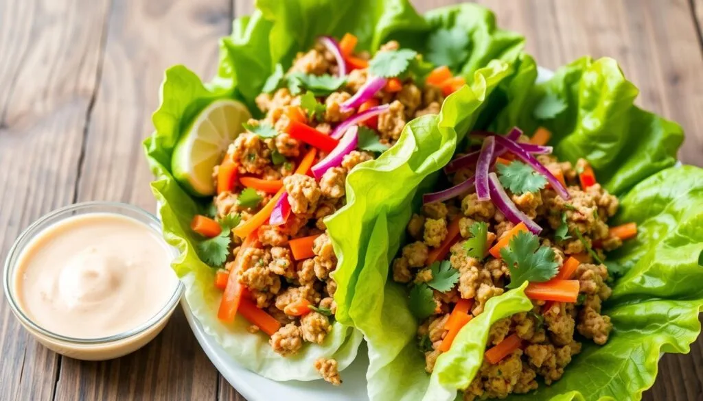 Low Carb Ground Turkey Lettuce Wraps